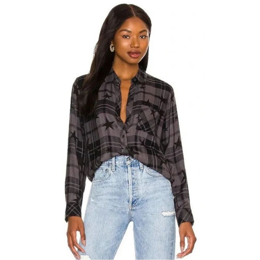 Rails Hunter Shirt – Ash Twilight Stars Size Small